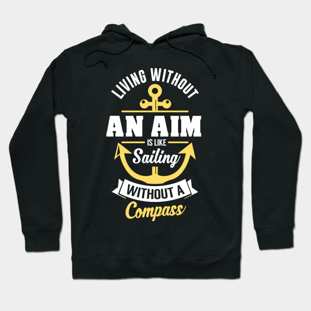 Sailing Boat Captain Hoodie by Imutobi